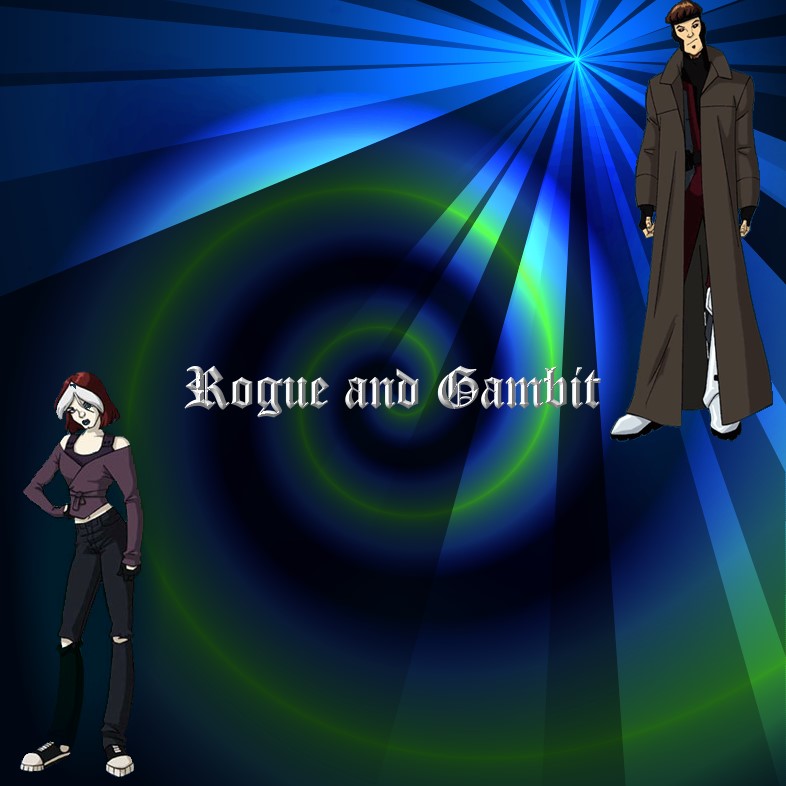 Wallpaper - Rogue/Remy (made by Linka Jord)